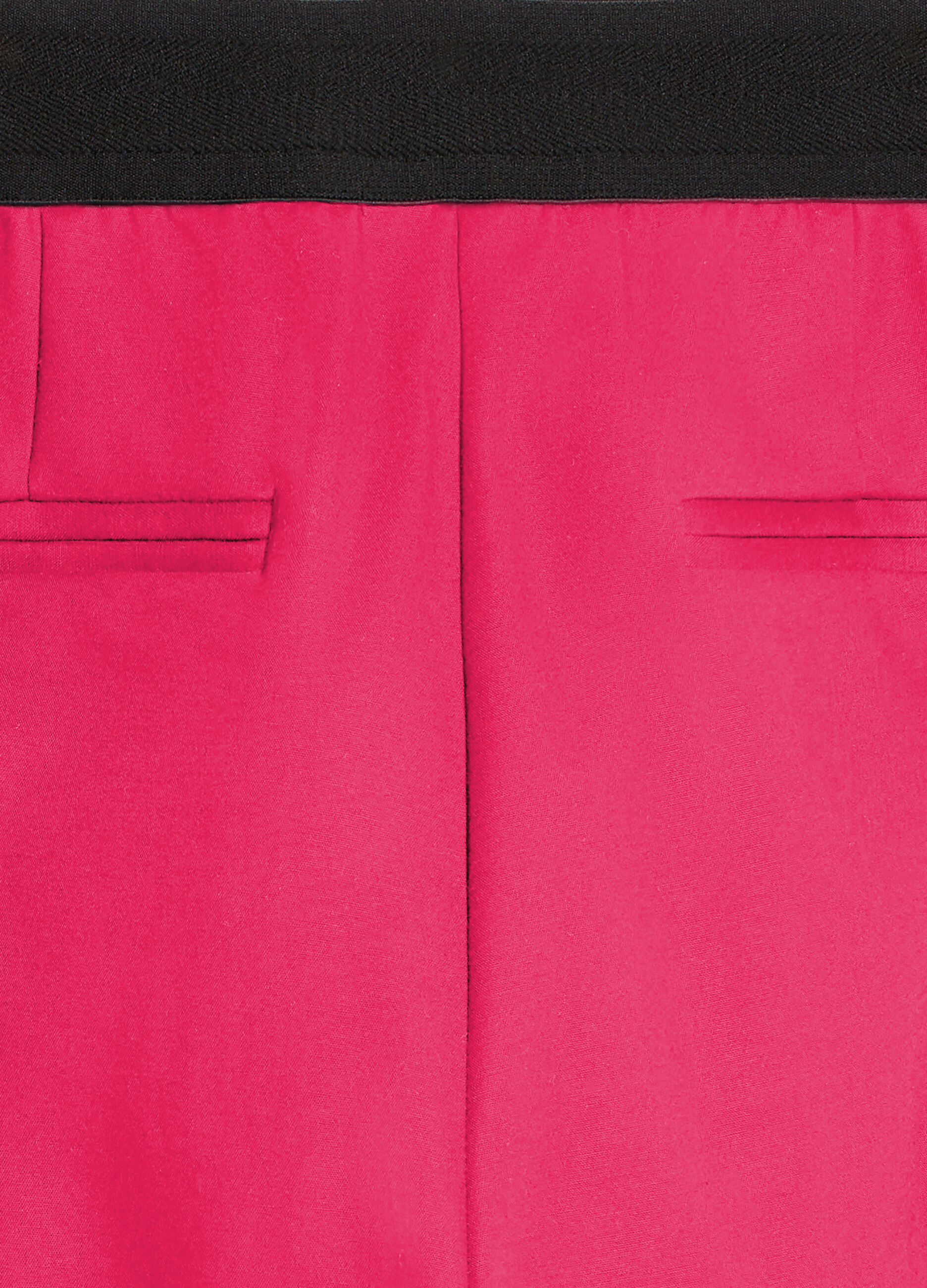 Pink cigarette trousers with elastic_6