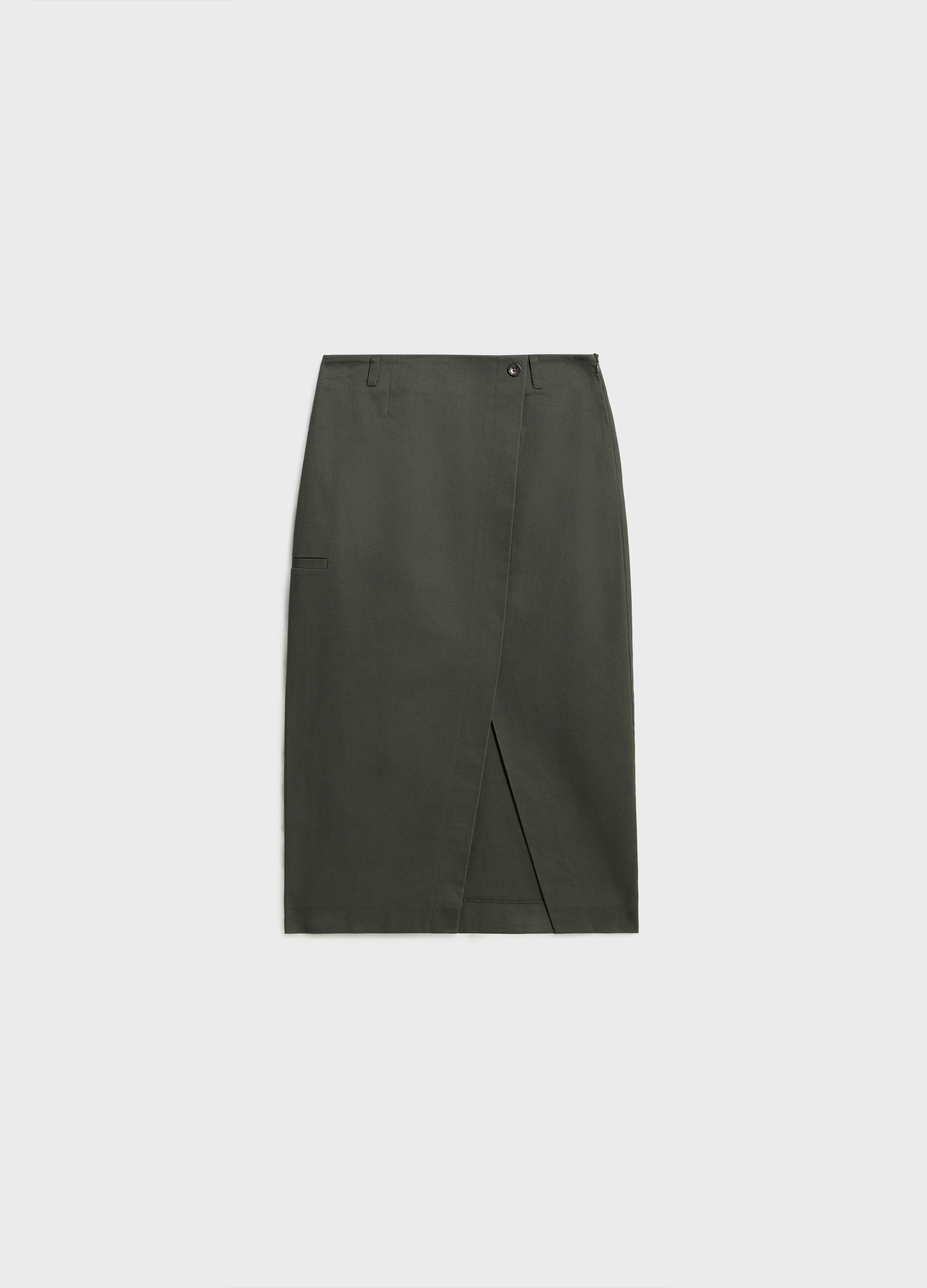 Wraparound skirt in cotton