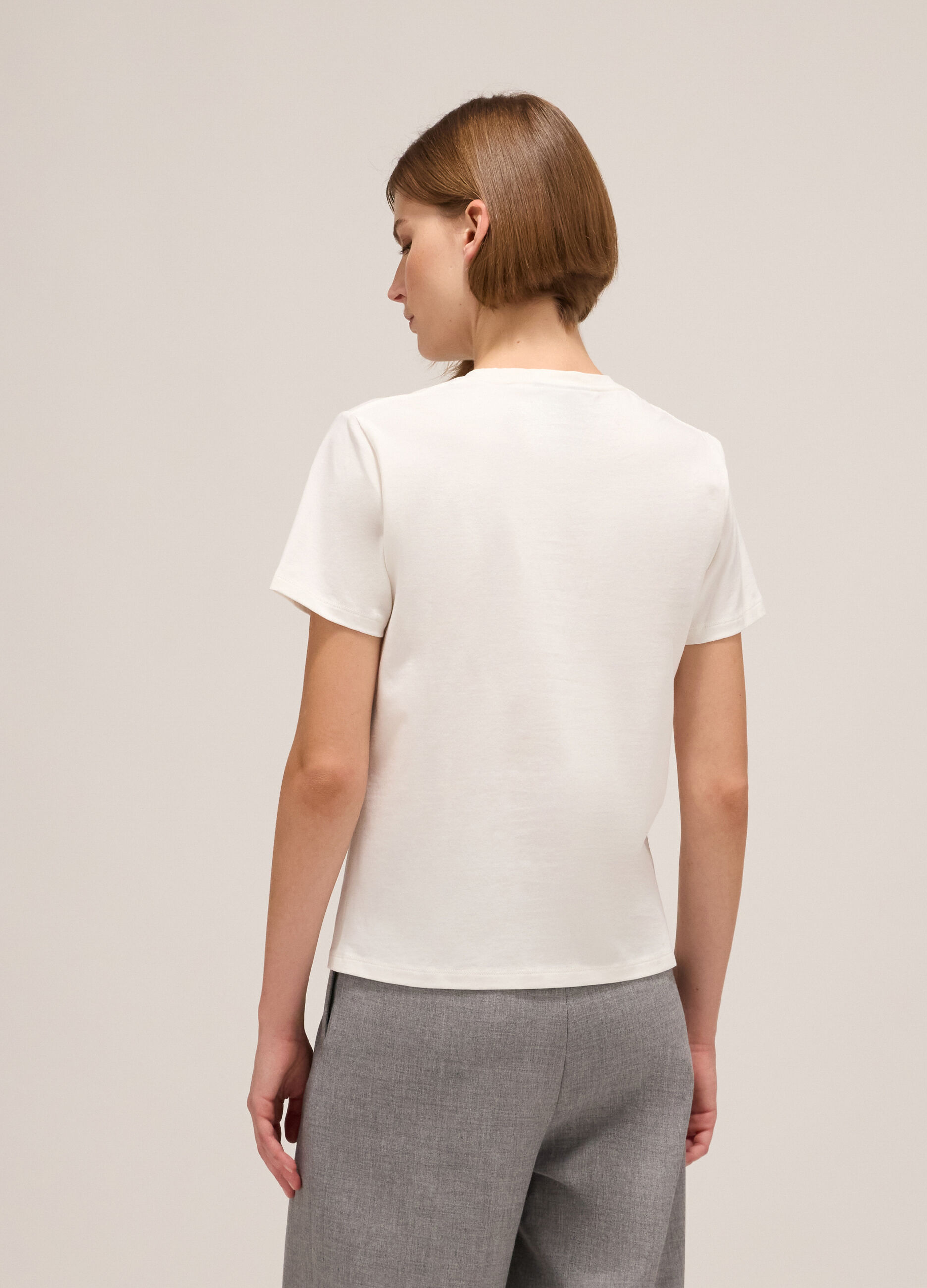 T-shirt à manches courtes avec strass