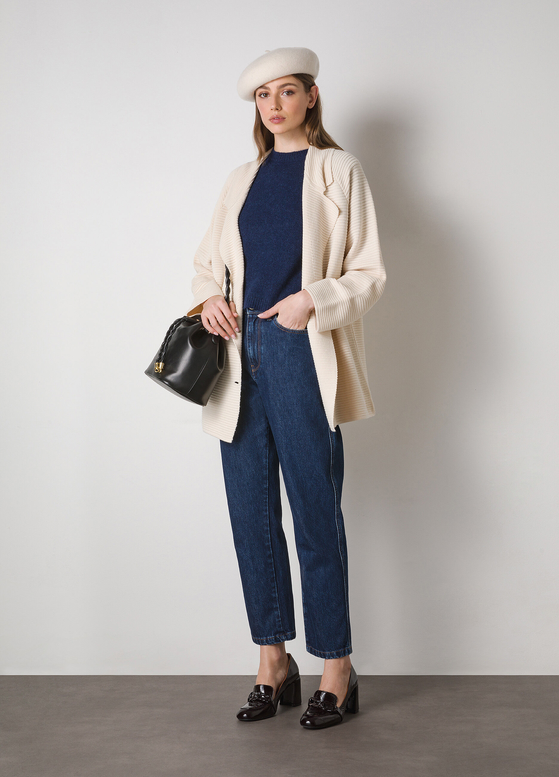 Pure cotton mom fit denims