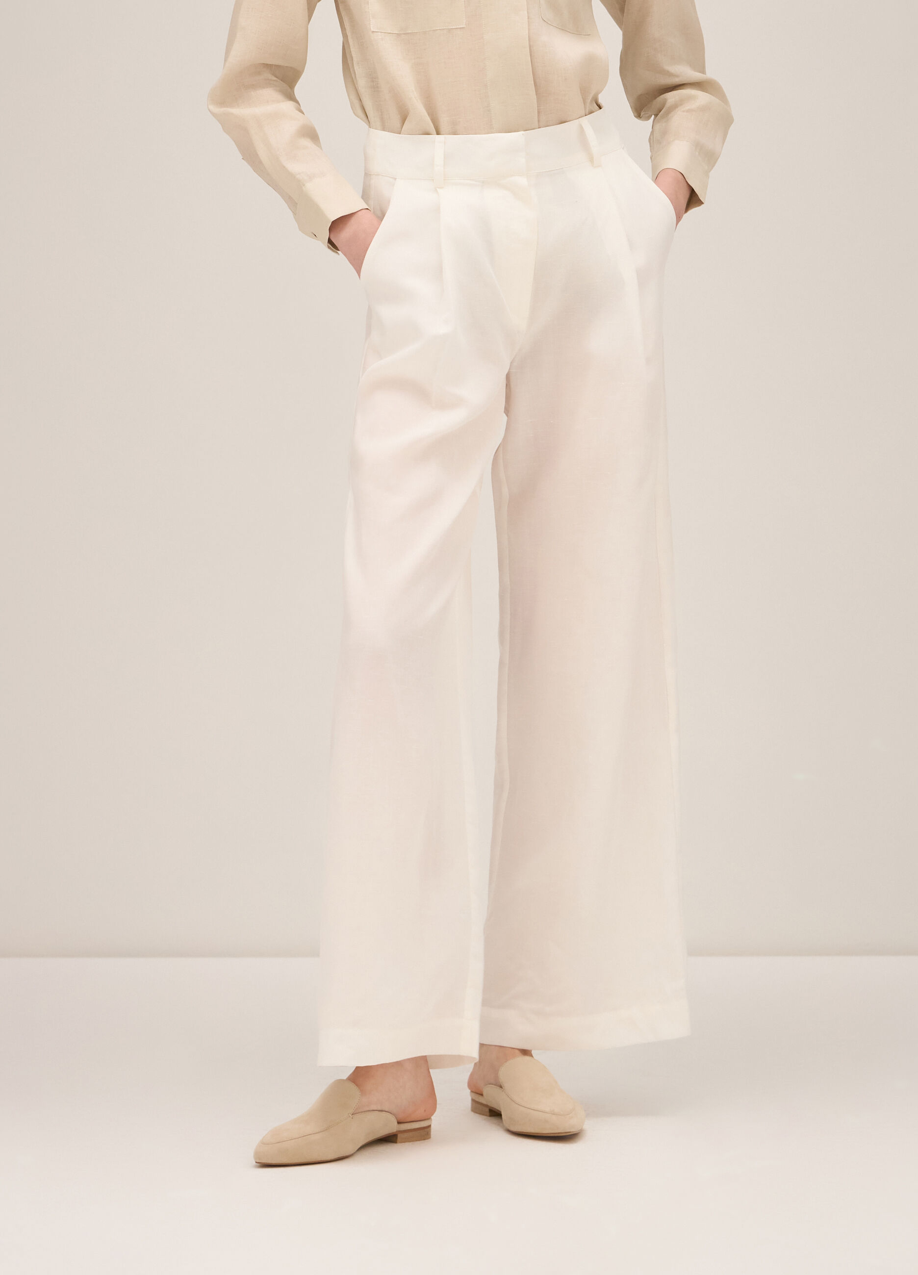 Lyocell and linen trousers_1