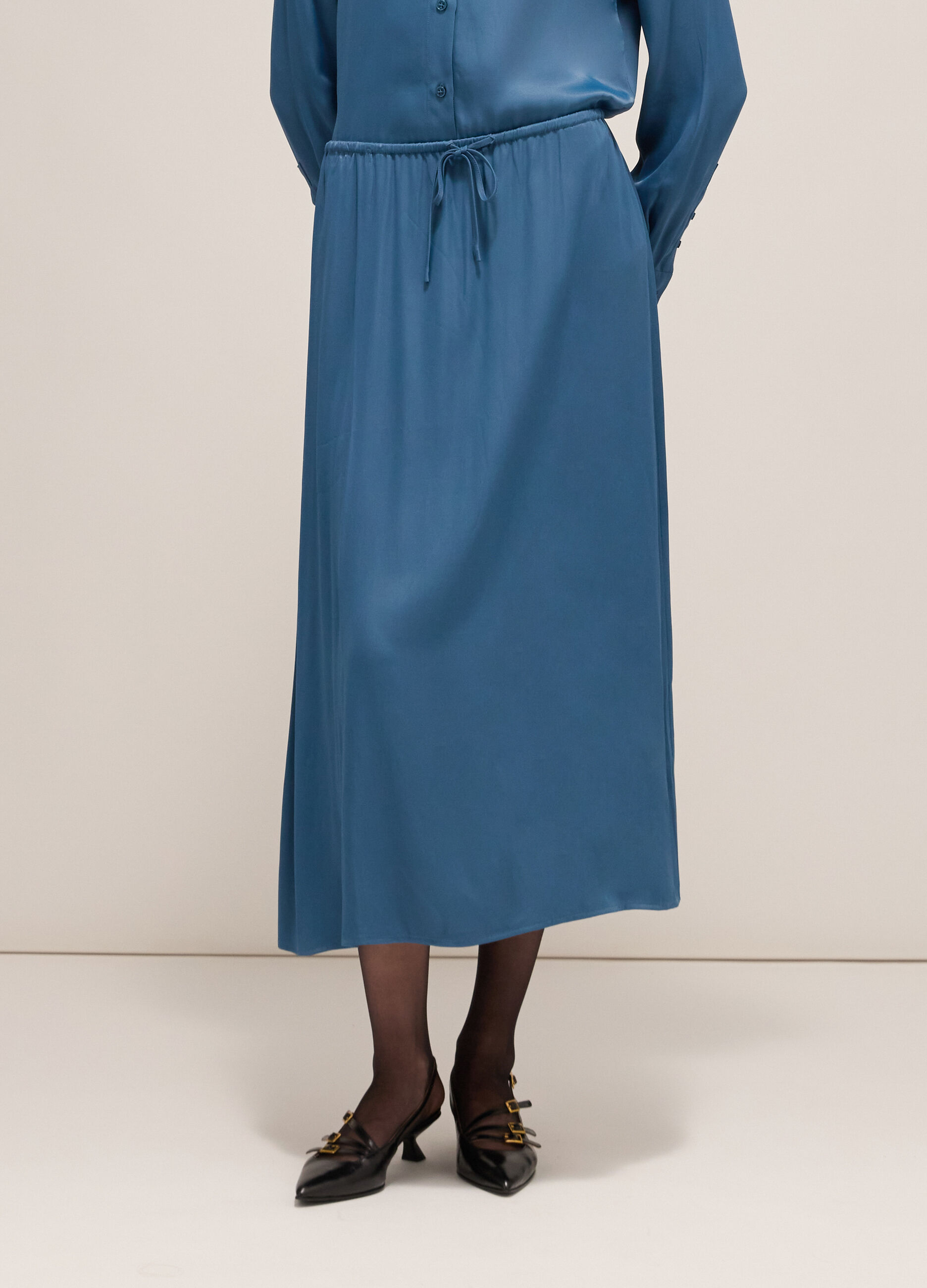 Midi skirt in viscose