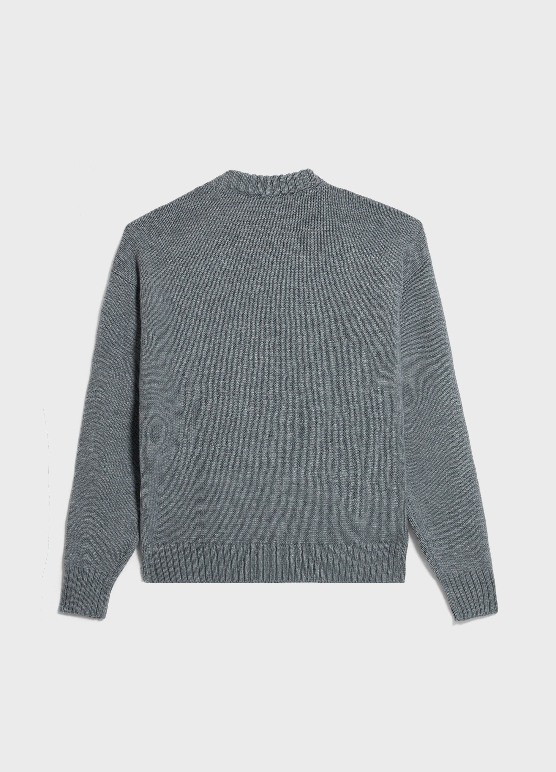 Maglione tricot con disegno jacquard