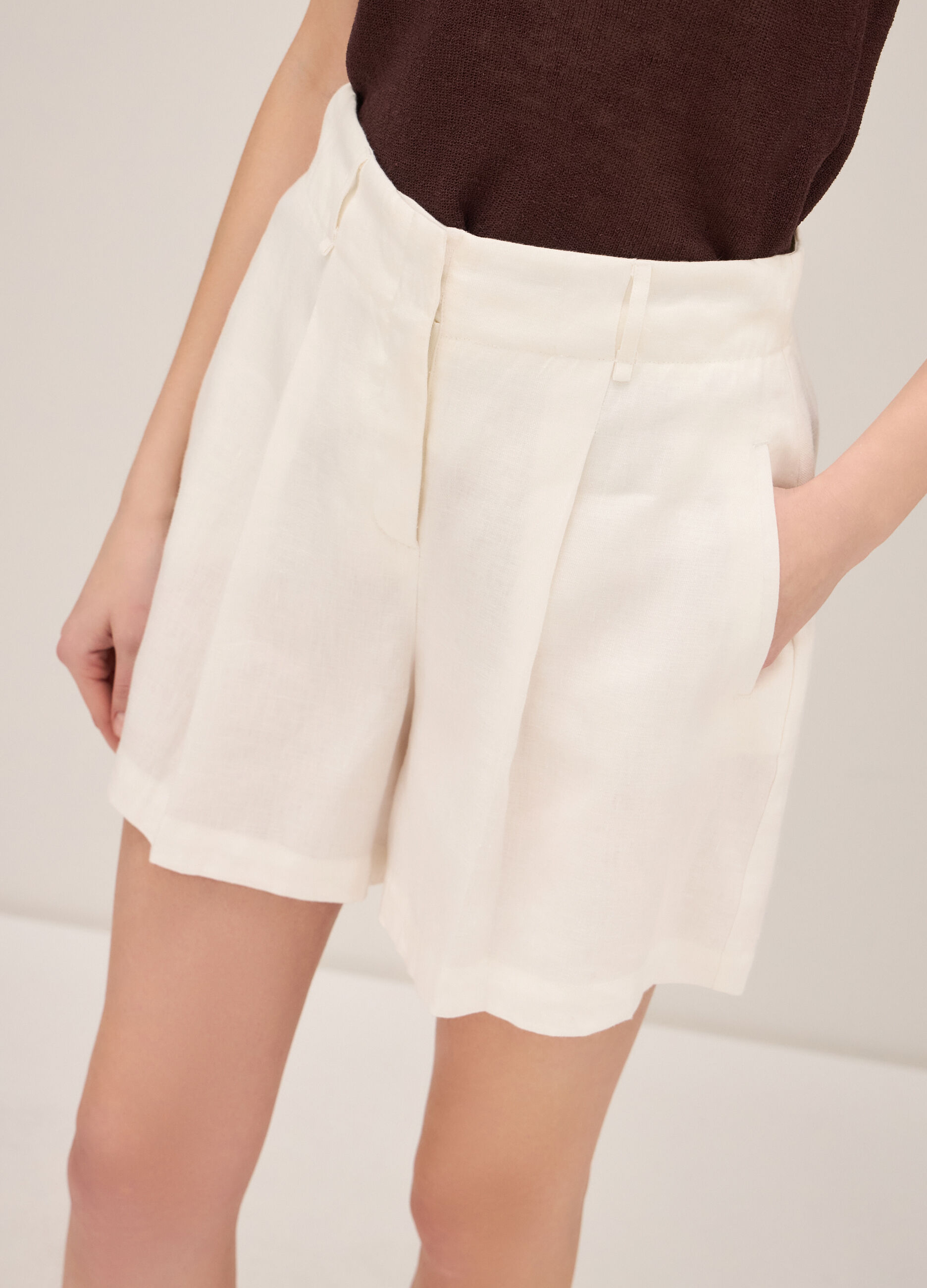 Linen Bermuda shorts_3