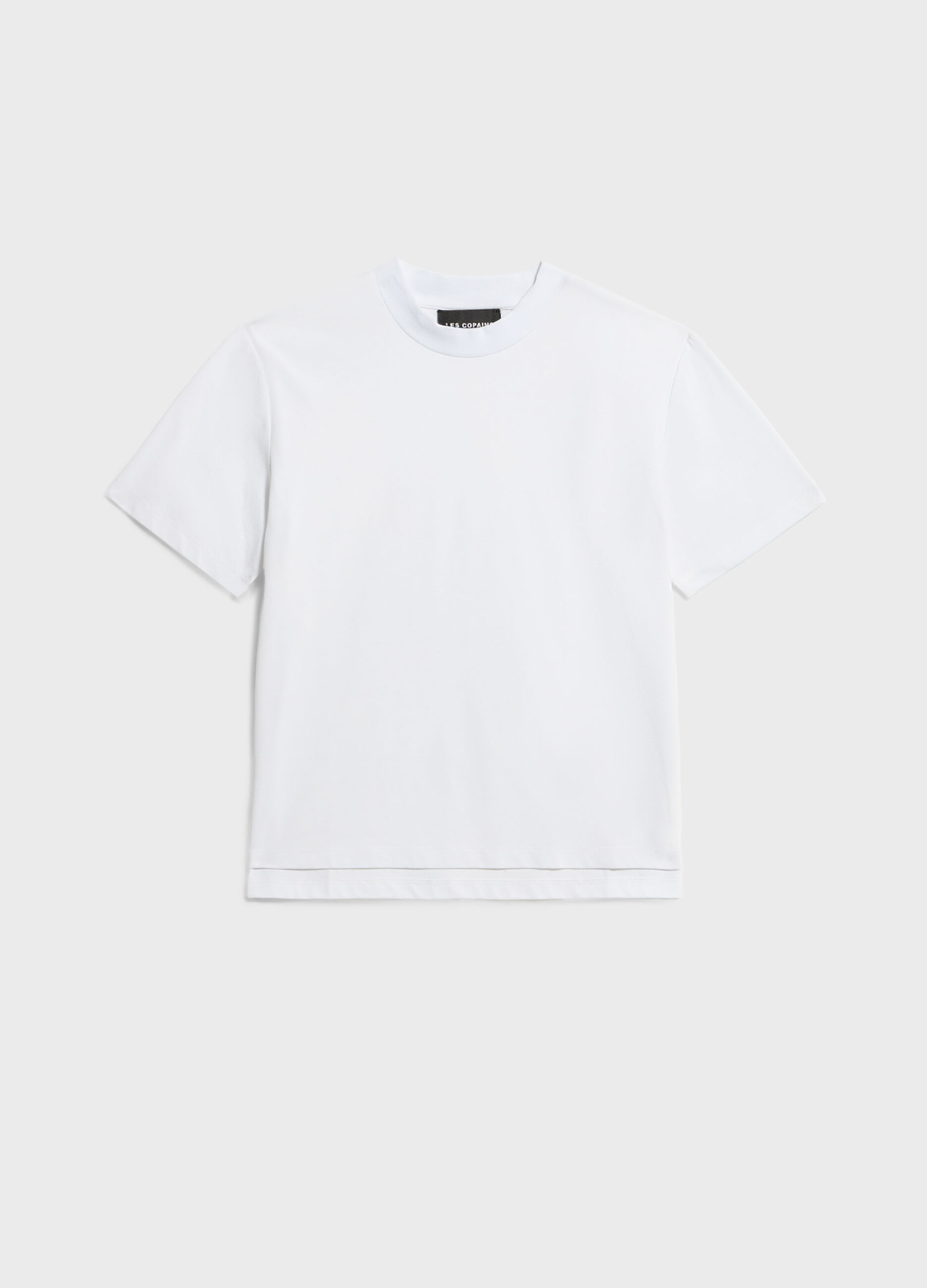 Short-sleeved T-shirt in cotton blend