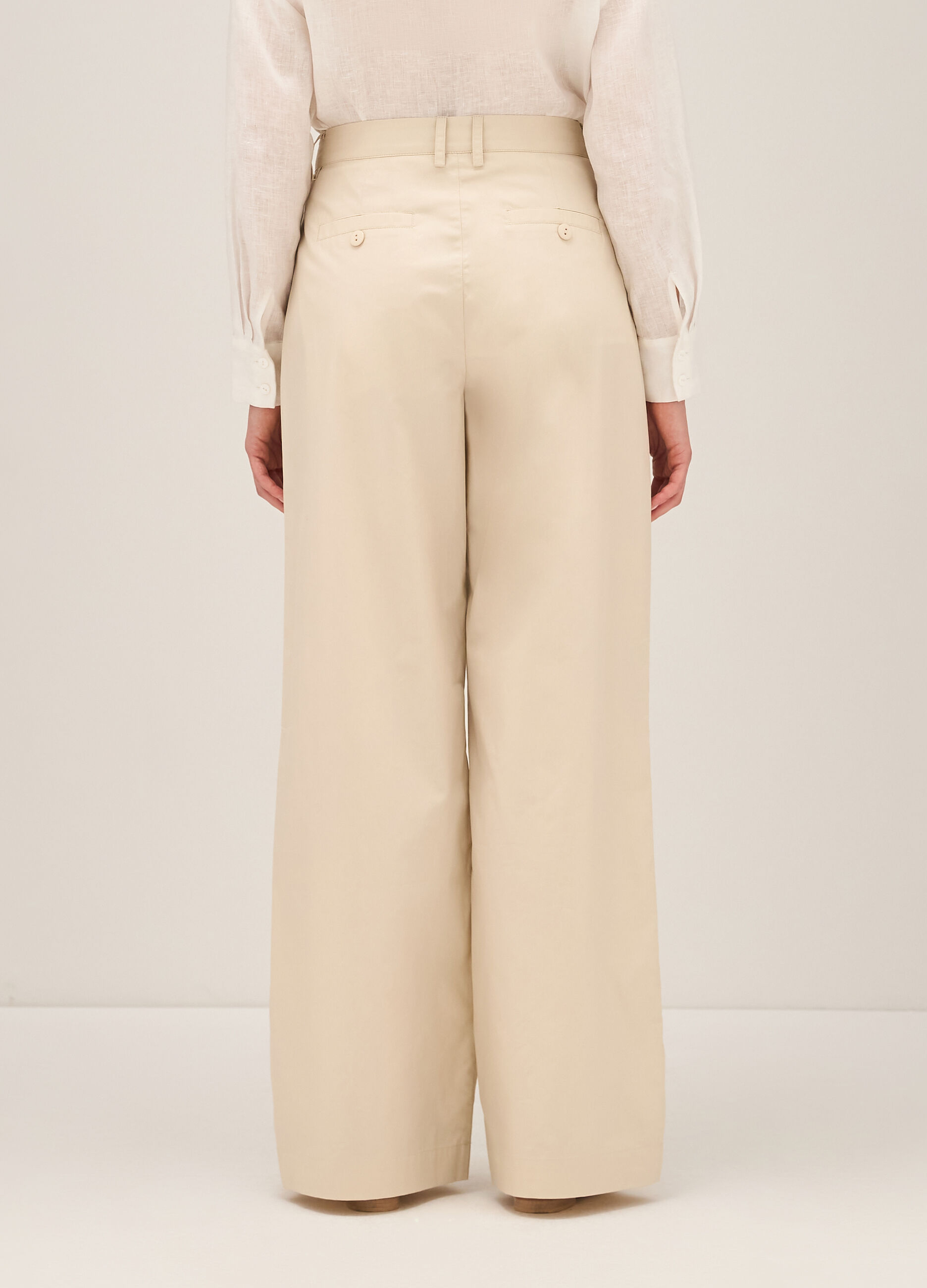 Straight fit trousers in cotton_2