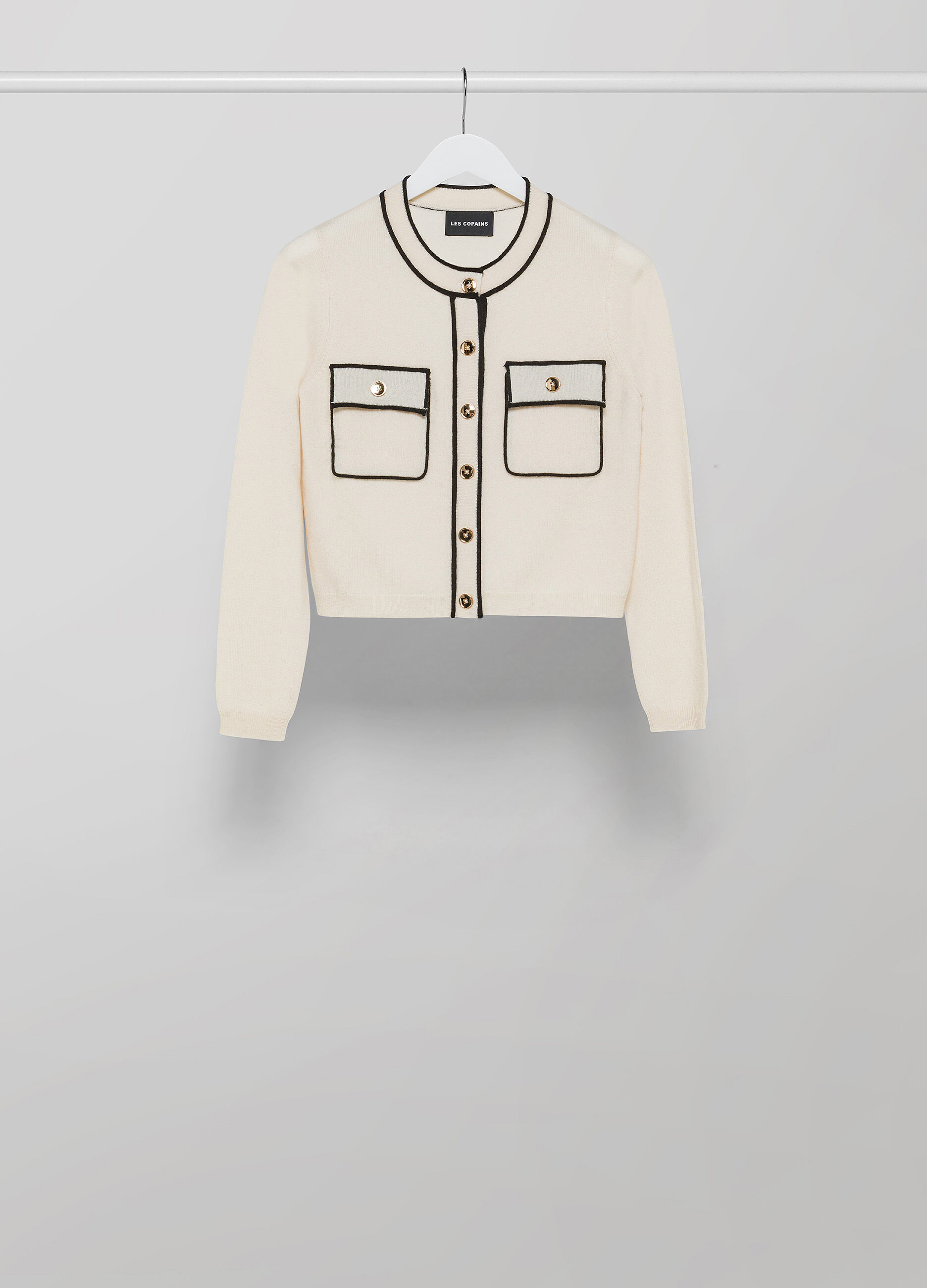 Wool-blend cardigan with contrasting details_4
