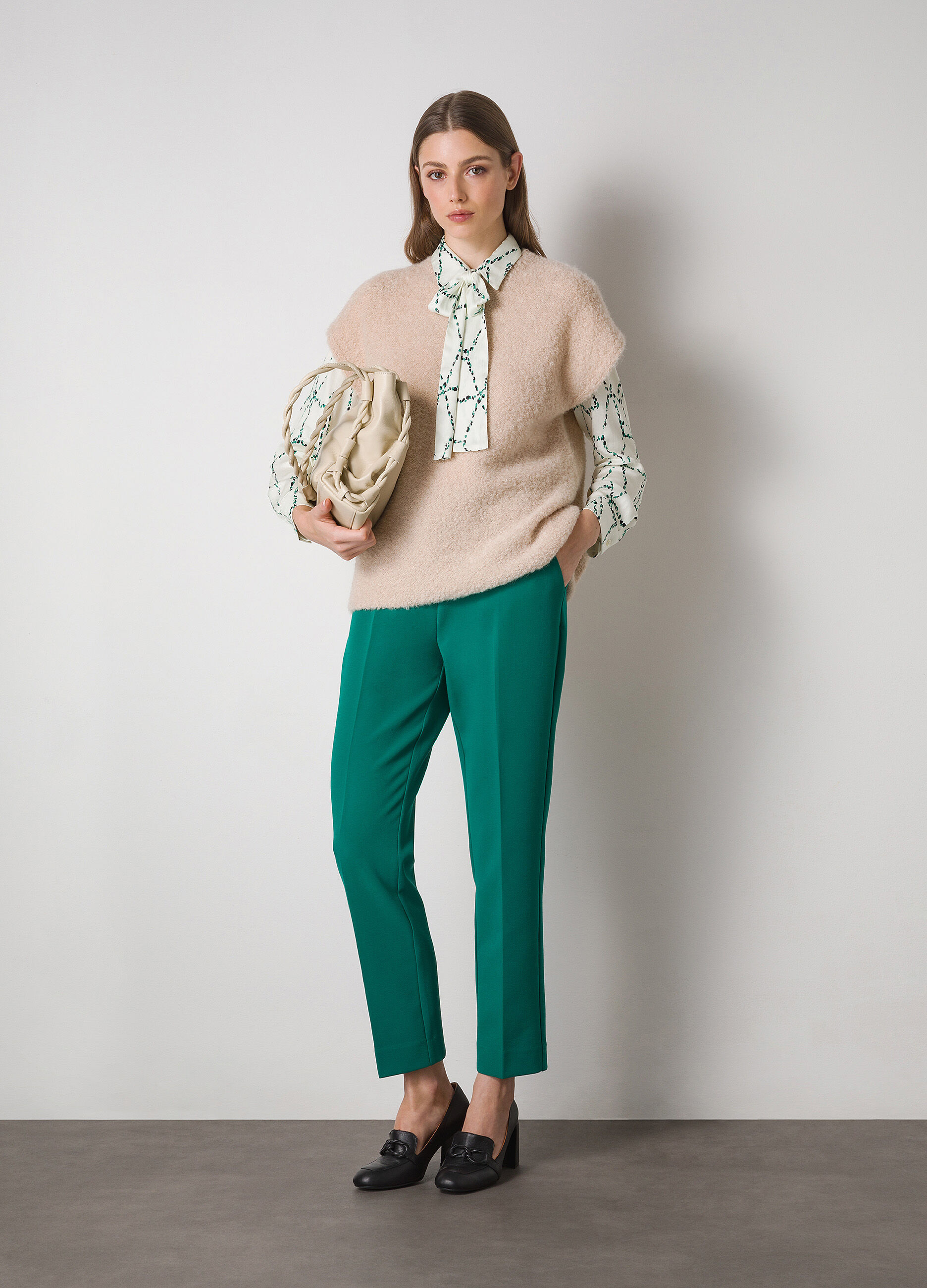 Mohair wool blend tricot waistcoat_0