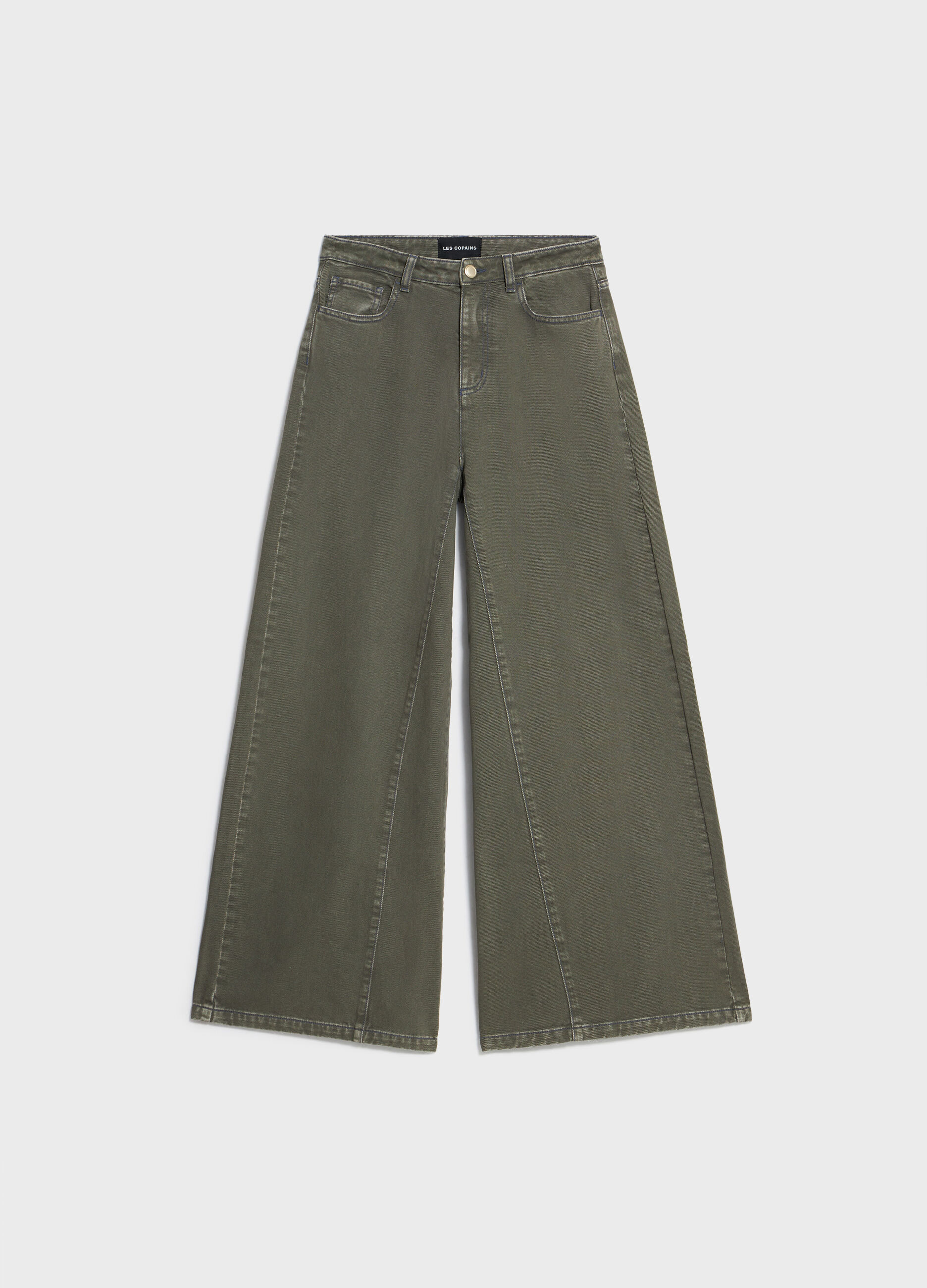 Wide-leg trousers in denim