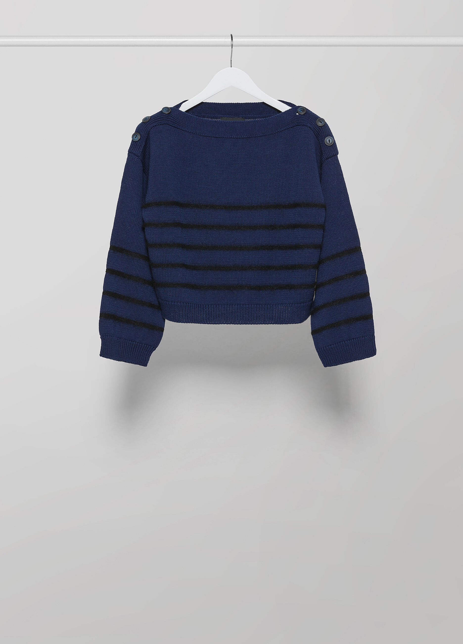 Striped pullover in virgin wool blend_4